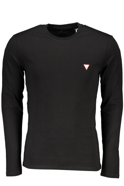 GUESS JEANS MEN'S LONG SLEEVE T-SHIRT BLACK