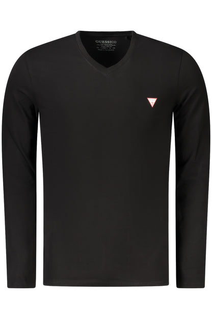 GUESS JEANS LONG SLEEVE T-SHIRT MEN BLACK