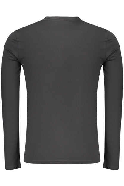 GUESS JEANS MEN'S LONG-SLEEVED T-SHIRT BLACK
