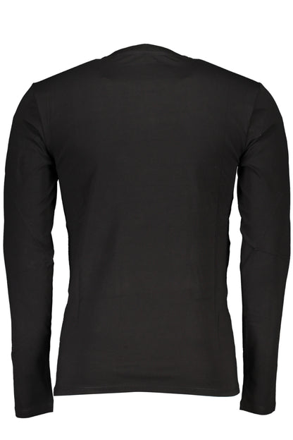 GUESS JEANS MEN'S LONG SLEEVE T-SHIRT BLACK
