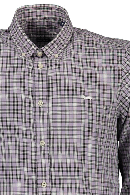 HARMONT &amp; BLAINE LONG SLEEVE SHIRT MEN PURPLE