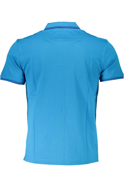 HARMONT &amp; BLAINE MEN'S BLUE SHORT SLEEVED POLO SHIRT