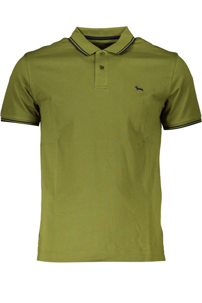 HARMONT &amp; BLAINE GREEN MEN'S SHORT SLEEVED POLO SHIRT