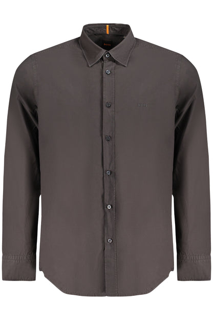 Chemise à manches longues pour homme Hugo Boss, noire