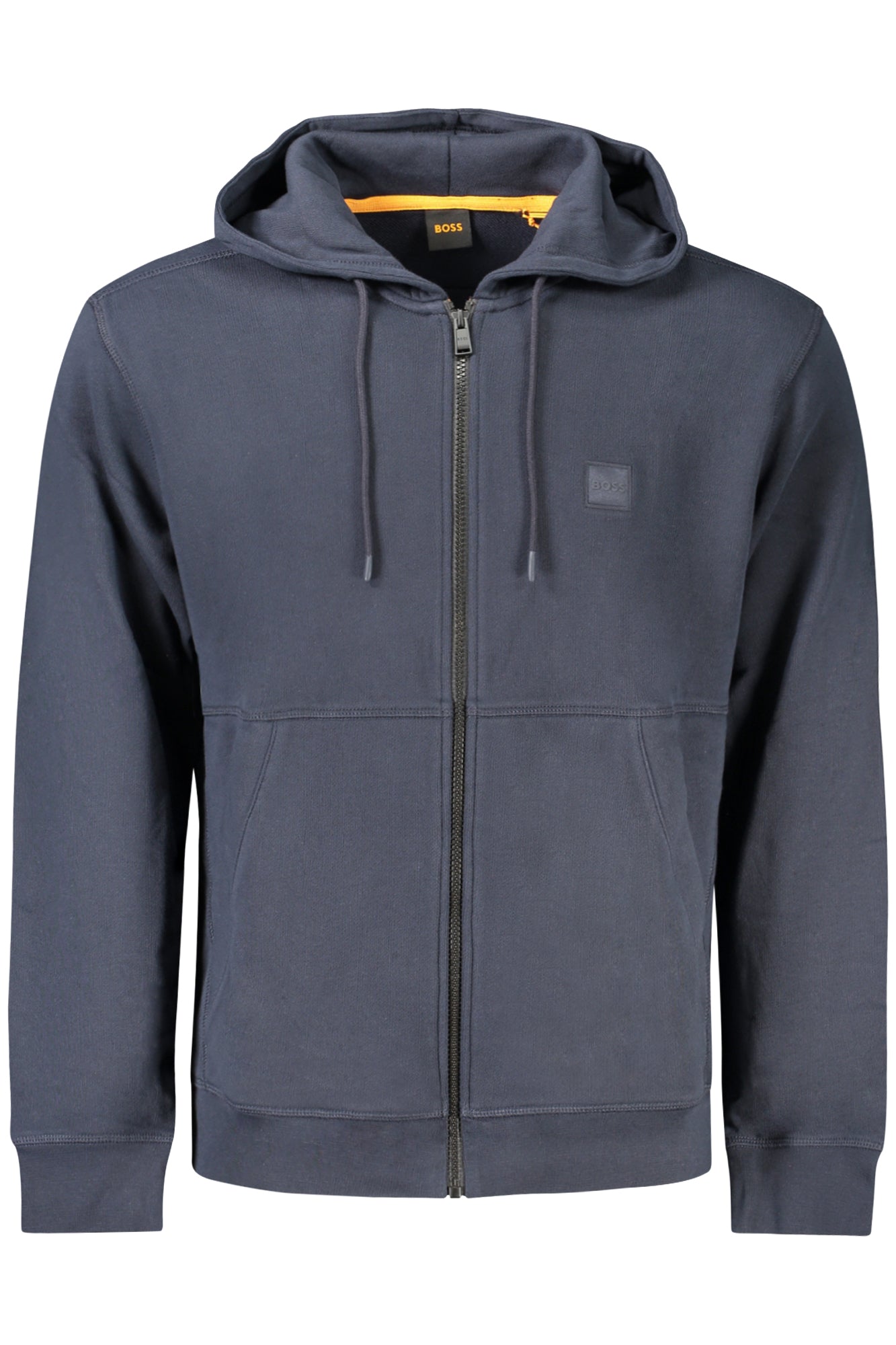 HUGO BOSS MEN'S ZIP-UP SWEATSHIRT BLUE