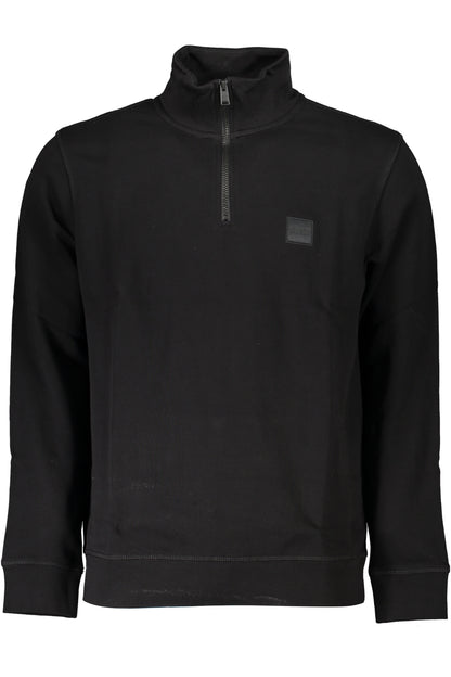 SWEAT-SHIRT ZIPPÉ NOIR HUGO BOSS POUR HOMME