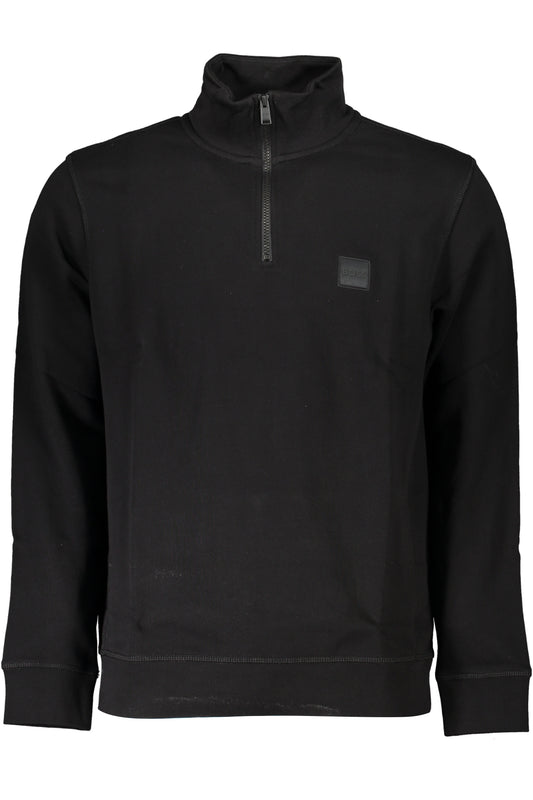 SWEAT-SHIRT ZIPPÉ NOIR HUGO BOSS POUR HOMME