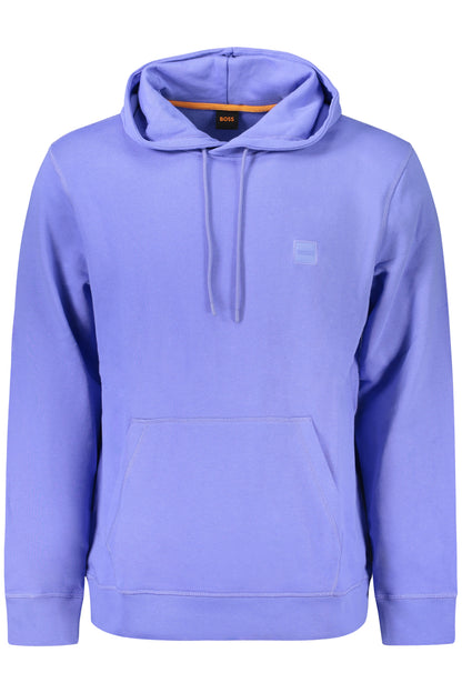 HUGO BOSS MEN'S ZIP-UP SWEATSHIRT BLUE