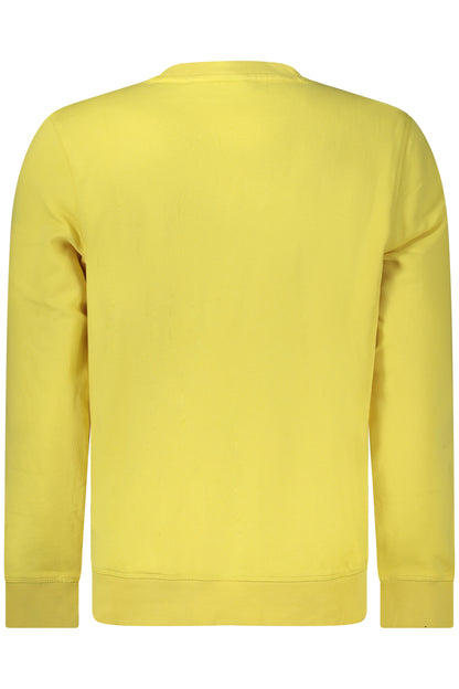 HUGO BOSS MEN'S ZIP-UP SWEATSHIRT YELLOW