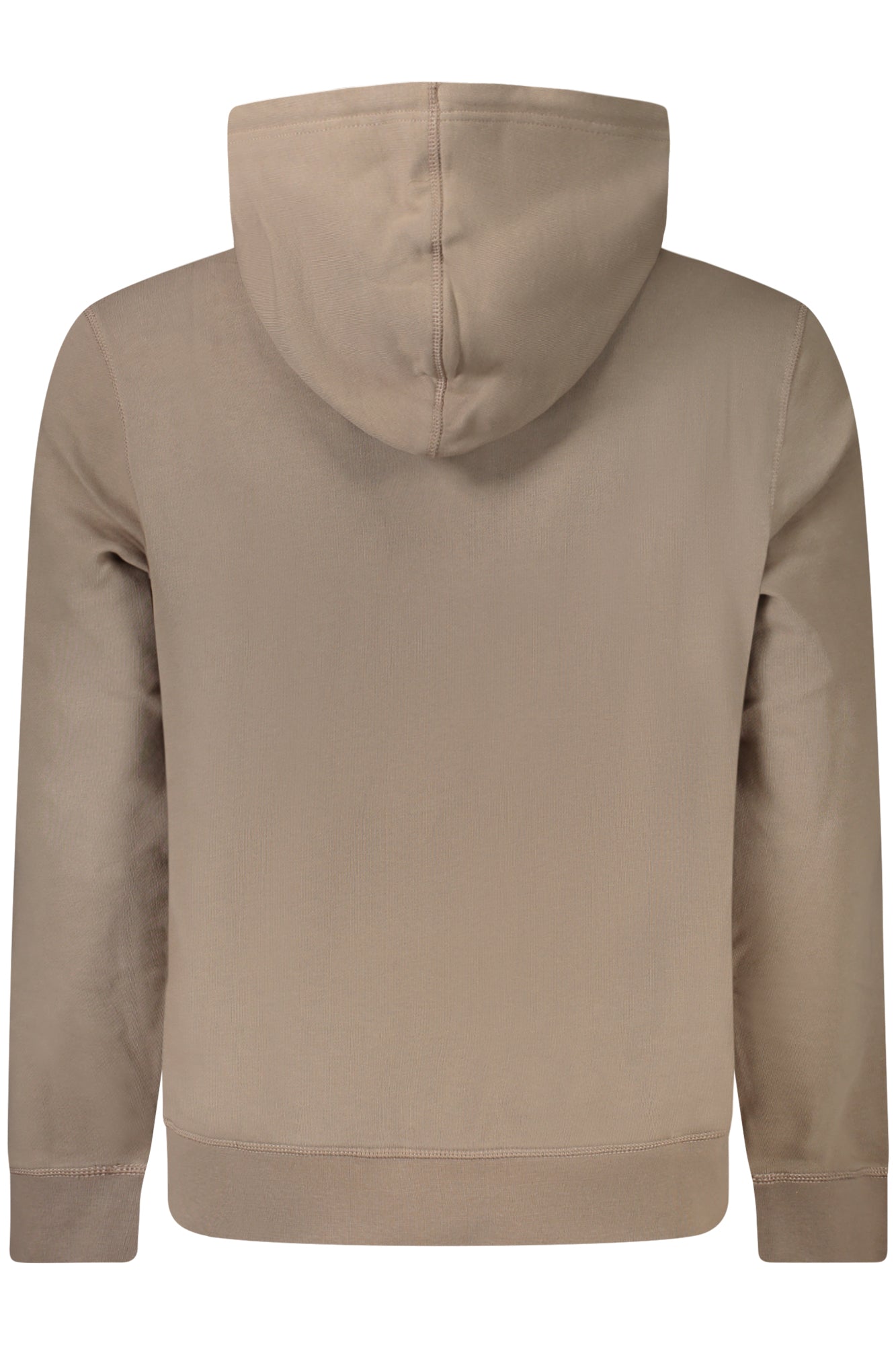 HUGO BOSS MEN'S ZIP-FREE SWEATSHIRT BROWN