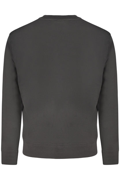 HUGO BOSS MEN'S BLACK ZIP-UP SWEATSHIRT