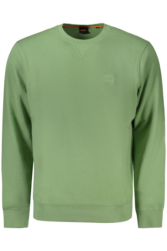 HUGO BOSS SWEATSHIRT WITHOUT ZIP MEN GREEN
