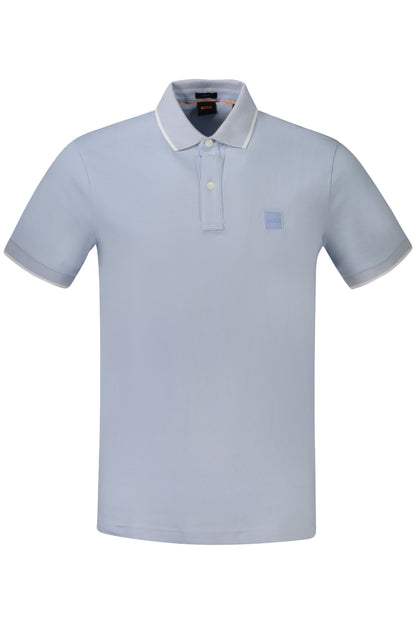 HUGO BOSS MEN'S SHORT-SLEEVED POLO SHIRT, BLUE