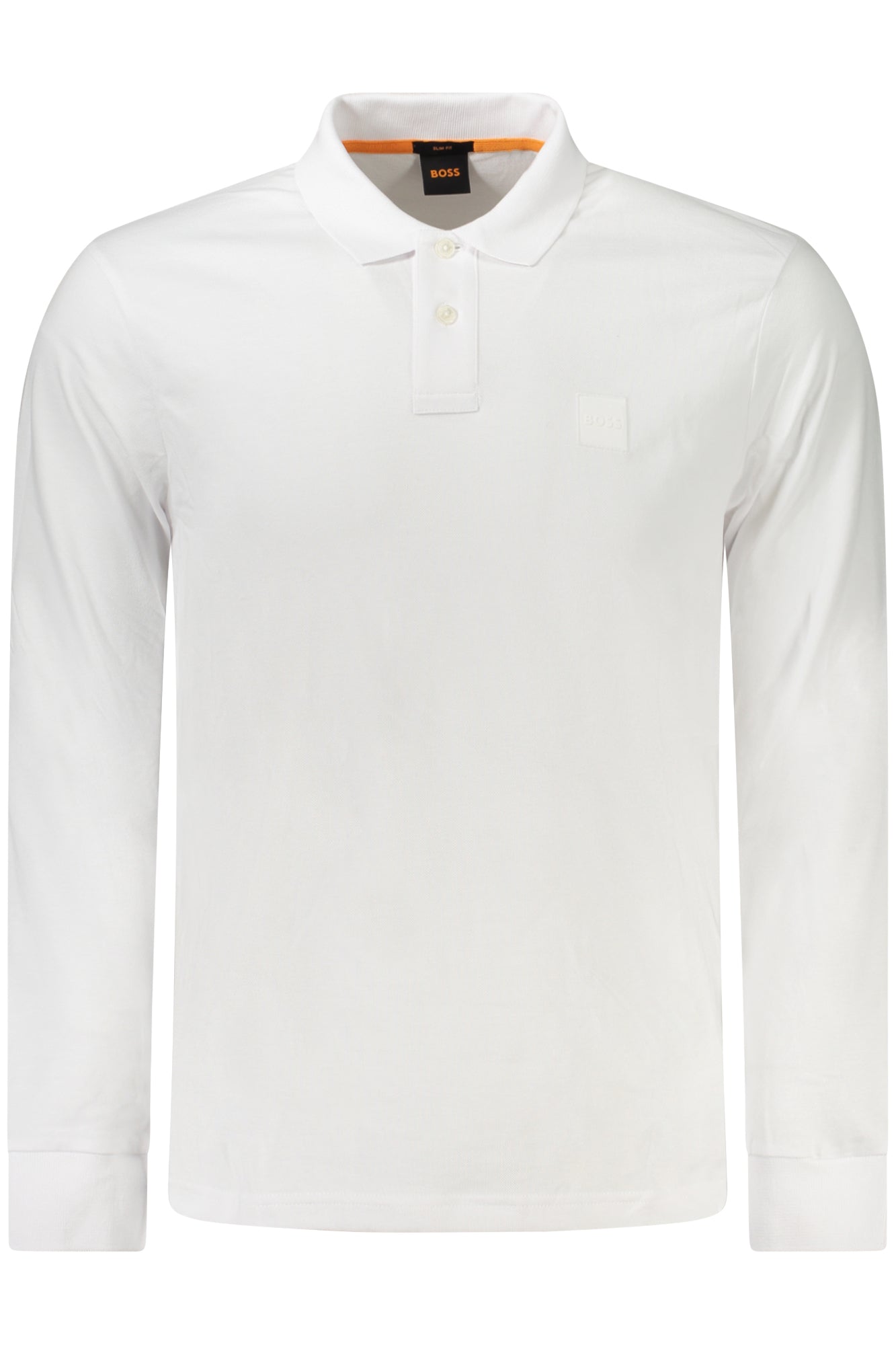 HUGO BOSS LONG SLEEVE POLO MEN WHITE