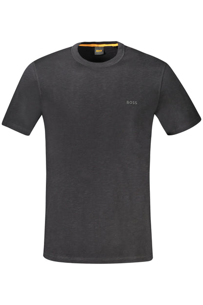 HUGO BOSS MEN'S SHORT SLEEVE T-SHIRT BLACK