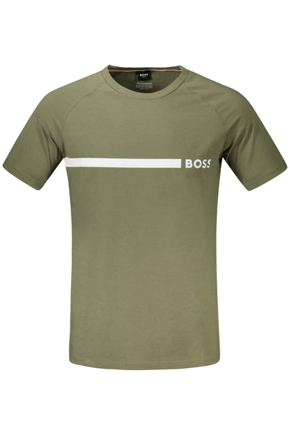 HUGO BOSS MEN'S SHORT-SLEEVED T-SHIRT GREEN