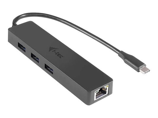 i-Tec USB C Slim 3-port HUB with Gigabit Ethernet adapter - Concentrateur (hub) - C31GL3SLIM I-TEC