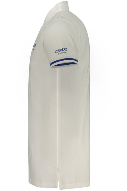 Polo blanc à manches courtes pour homme Iceberg