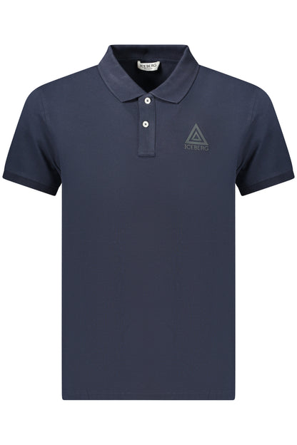 Polo homme Iceberg à manches courtes, bleu