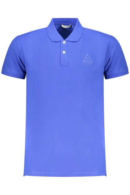 Polo homme Iceberg à manches courtes, bleu