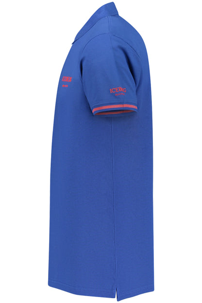 Polo homme Iceberg à manches courtes, bleu