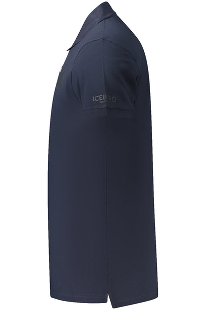 Polo homme Iceberg à manches courtes, bleu