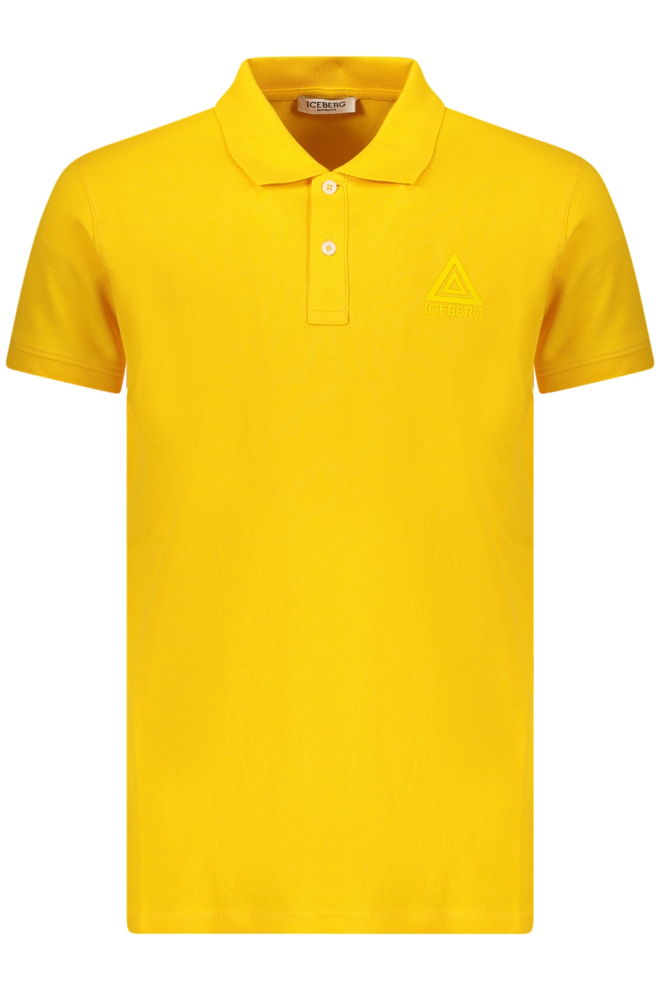 ICEBERG MEN'S SHORT-SLEEVE POLO SHIRT YELLOW