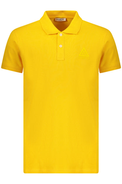 ICEBERG MEN'S SHORT-SLEEVE POLO SHIRT YELLOW
