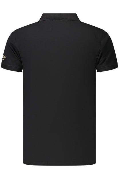 Polo noir à manches courtes pour homme ICEBERG