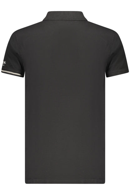 Polo noir à manches courtes pour homme ICEBERG