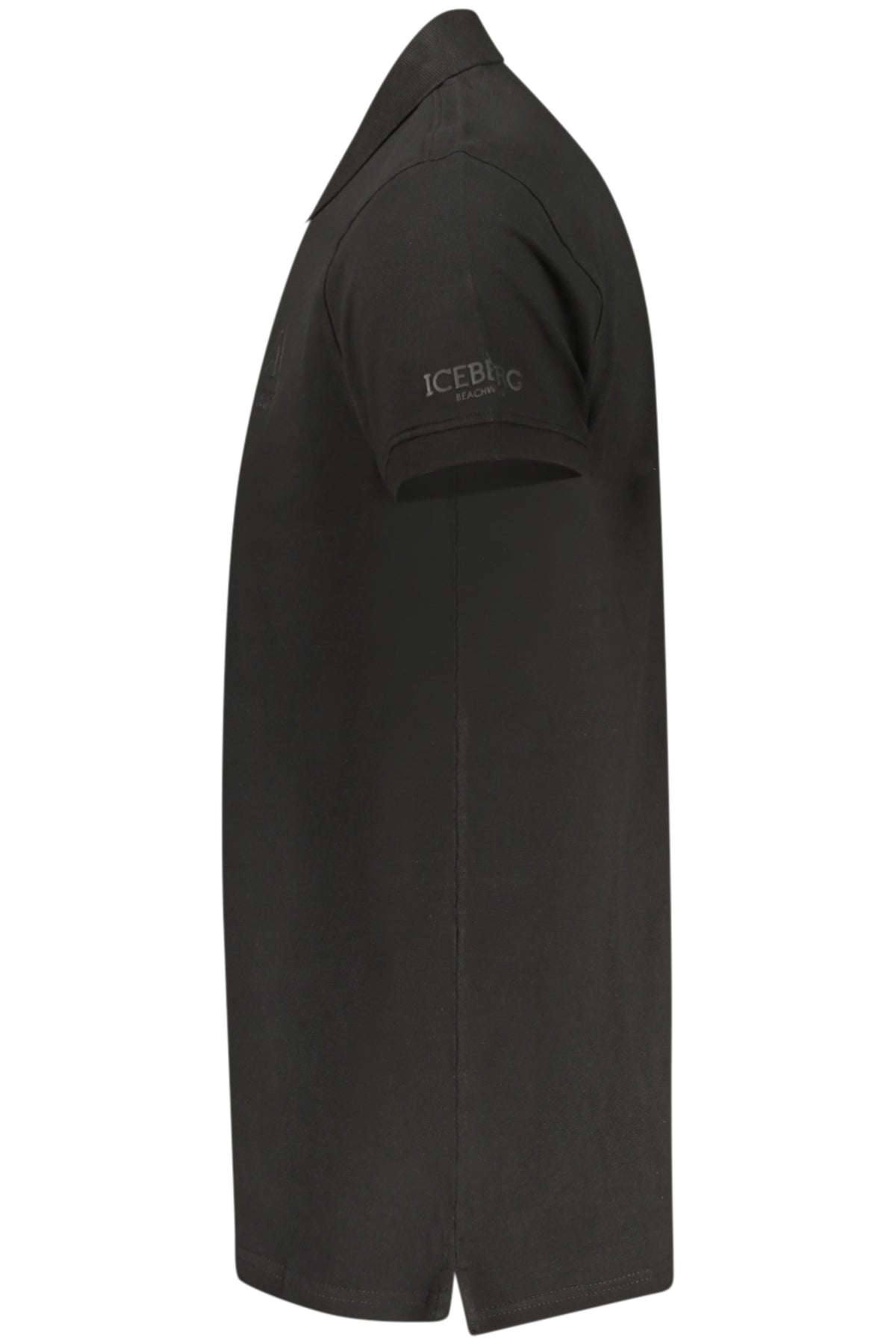 Polo noir à manches courtes pour homme ICEBERG