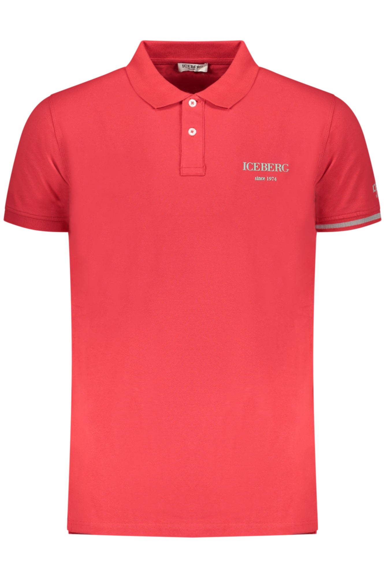 ICEBERG MEN'S SHORT-SLEEVED POLO SHIRT, RED