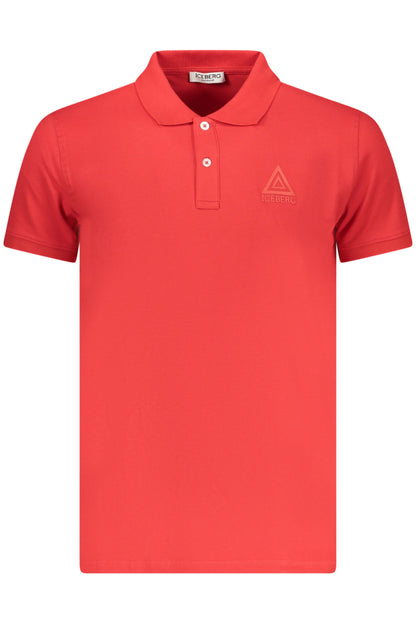 ICEBERG MEN'S SHORT-SLEEVED POLO SHIRT, RED