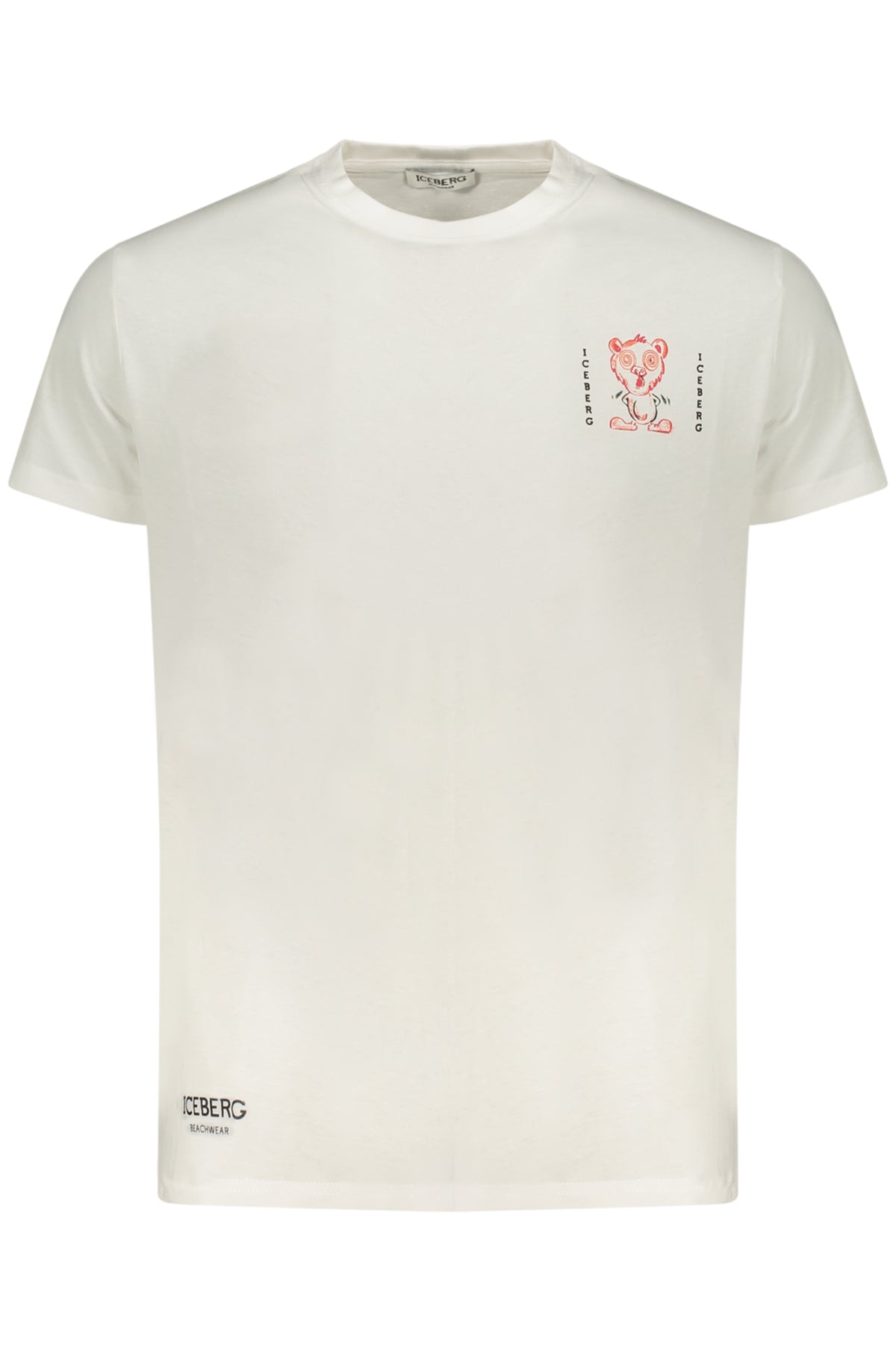 T-shirt blanc à manches courtes Iceberg pour homme