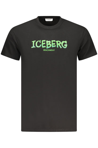 ICEBERG MEN'S SHORT-SLEEVED T-SHIRT BLACK