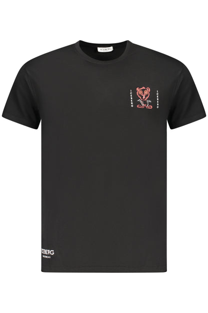 T-shirt noir à manches courtes pour homme ICEBERG