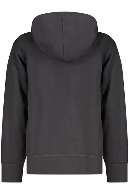 JORDAN KIDS' BLACK ZIP-UP SWEATSHIRT