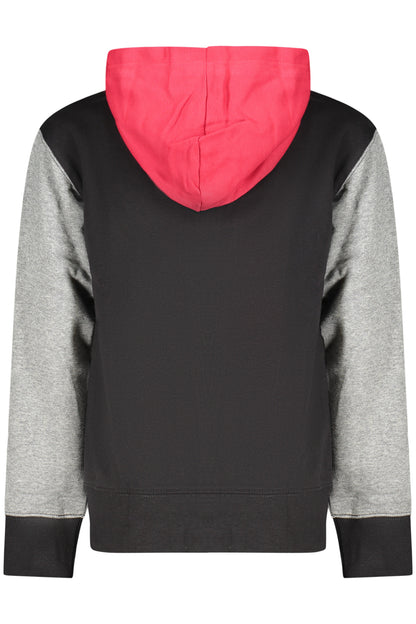 JORDAN KIDS' BLACK ZIP-UP SWEATSHIRT