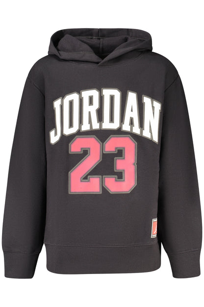 JORDAN KIDS' BLACK ZIP-UP SWEATSHIRT