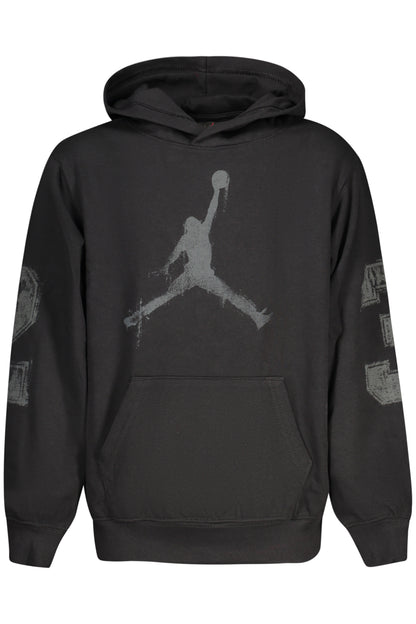 JORDAN KIDS' BLACK ZIP-UP SWEATSHIRT