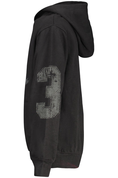 JORDAN KIDS' BLACK ZIP-UP SWEATSHIRT