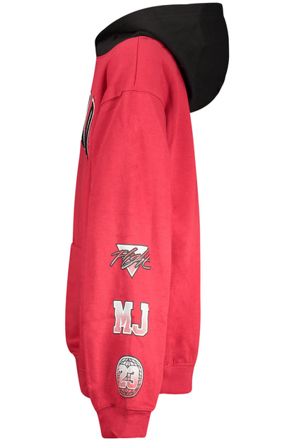 JORDAN RED ZIP-UP SWEATSHIRT FOR KIDS