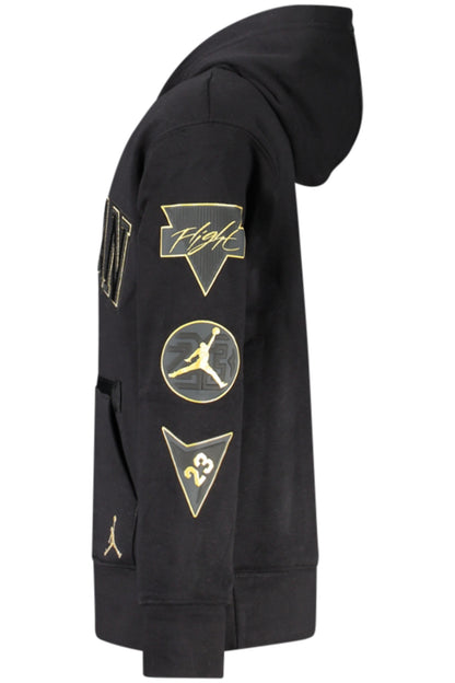 JORDAN MEN'S BLACK ZIP-UP SWEATSHIRT