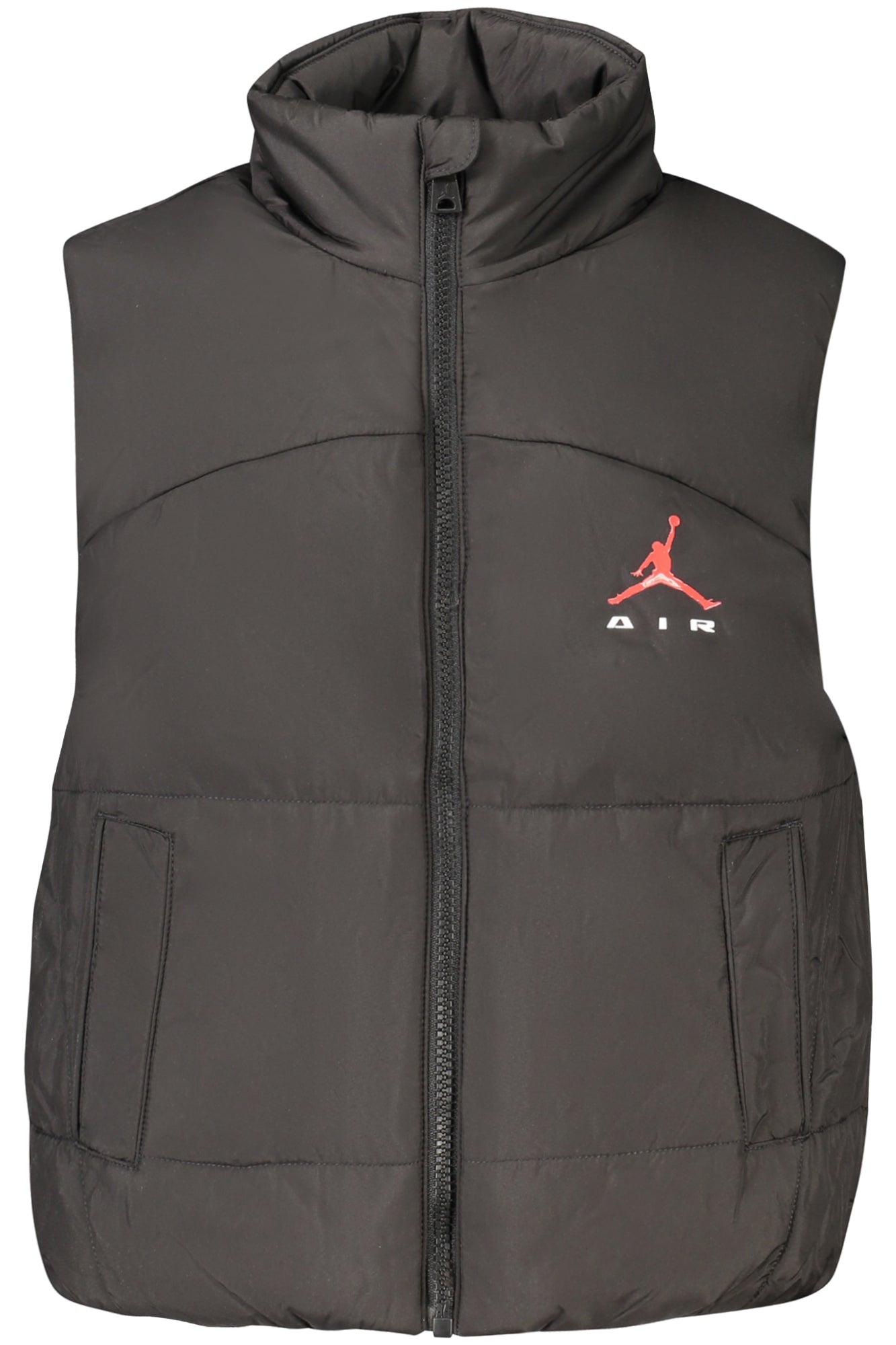 JORDAN BLACK SLEEVELESS JACKET FOR KIDS