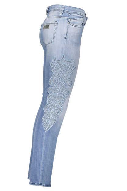 JUST CAVALLI JEANS DENIM WOMAN LIGHT BLUE