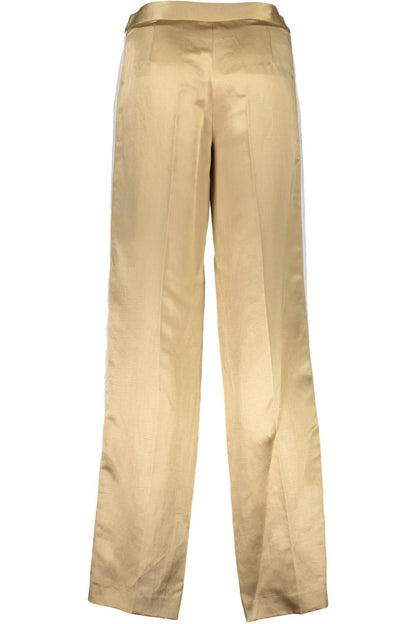 JUST CAVALLI WOMAN GOLD TROUSERS