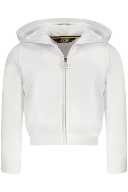 K-WAY ZIP-UP SWEATSHIRT FOR GIRLS WHITE