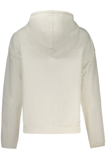 K-WAY WOMEN'S WHITE ZIP-UP SWEATSHIRT