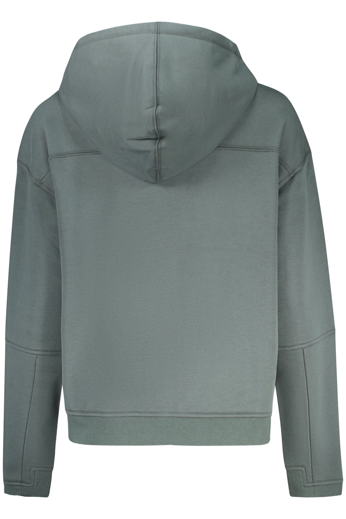 K-WAY WOMEN'S GREEN ZIP-UP SWEATSHIRT