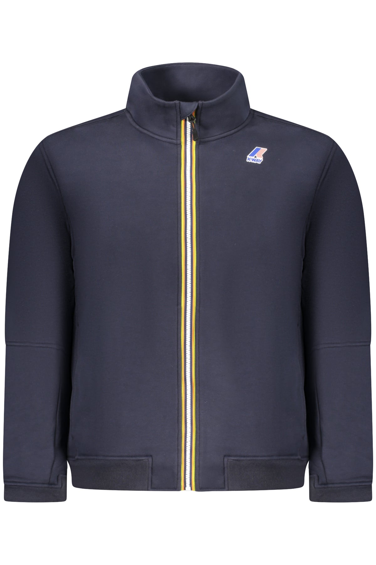 K-WAY MEN'S BLUE ZIP-UP SWEATSHIRT